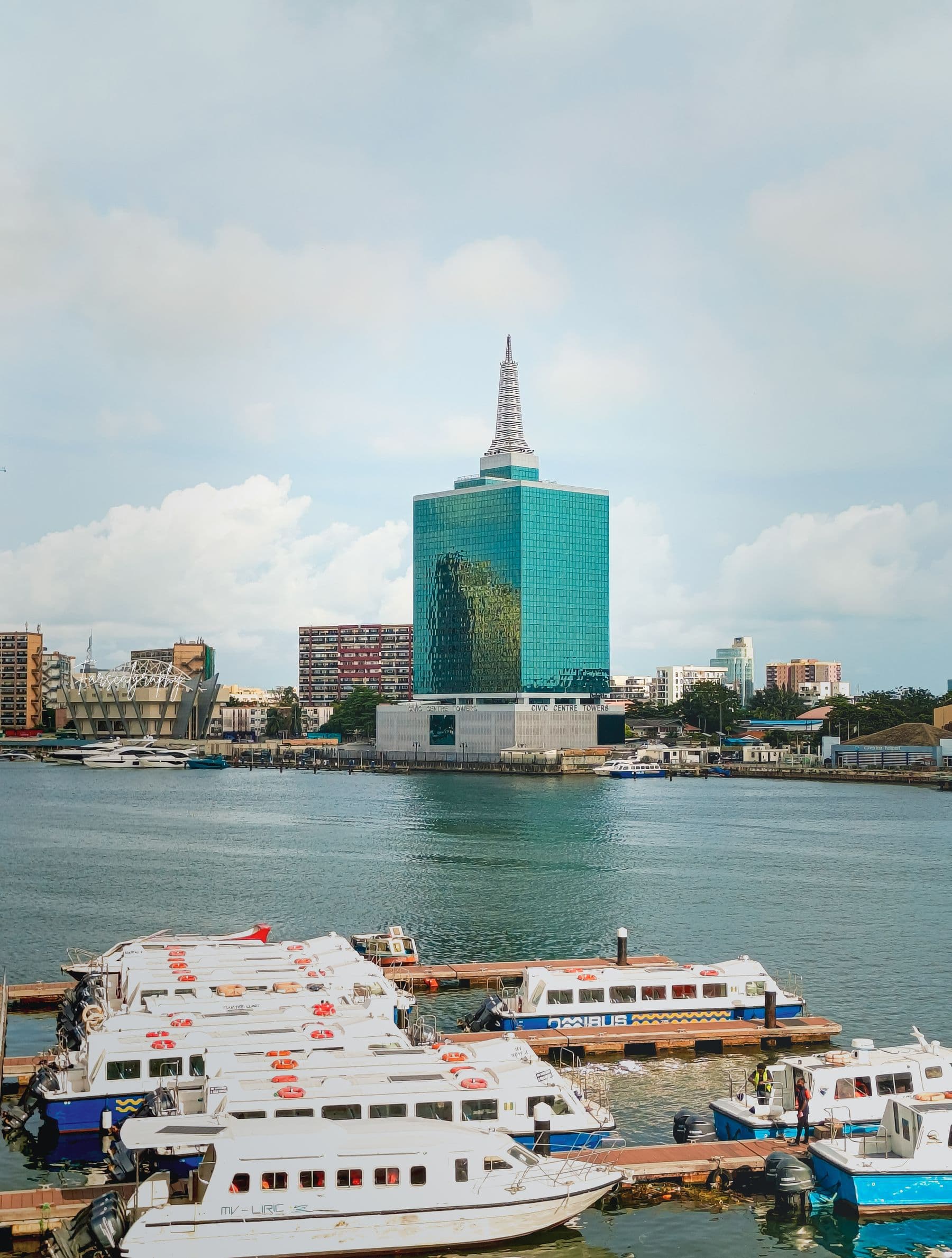 Victoria Island, Lagos waterfront skyline